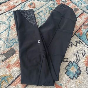 Lululemon Tights-scalloped edge/pockets- Sz 2